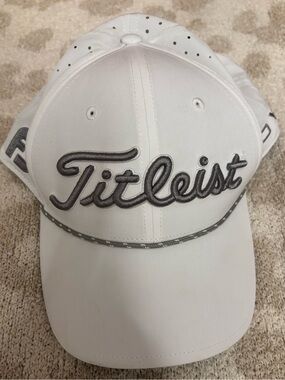 Titleist White Baseball Cap with Gray Embroidered Logo